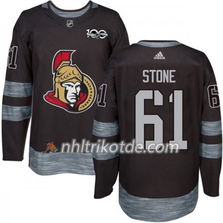 Ottawa Senators Trikot Mark Stone 61 1917-2017 100th Anniversary Adidas Schwarz Authentic - Herren